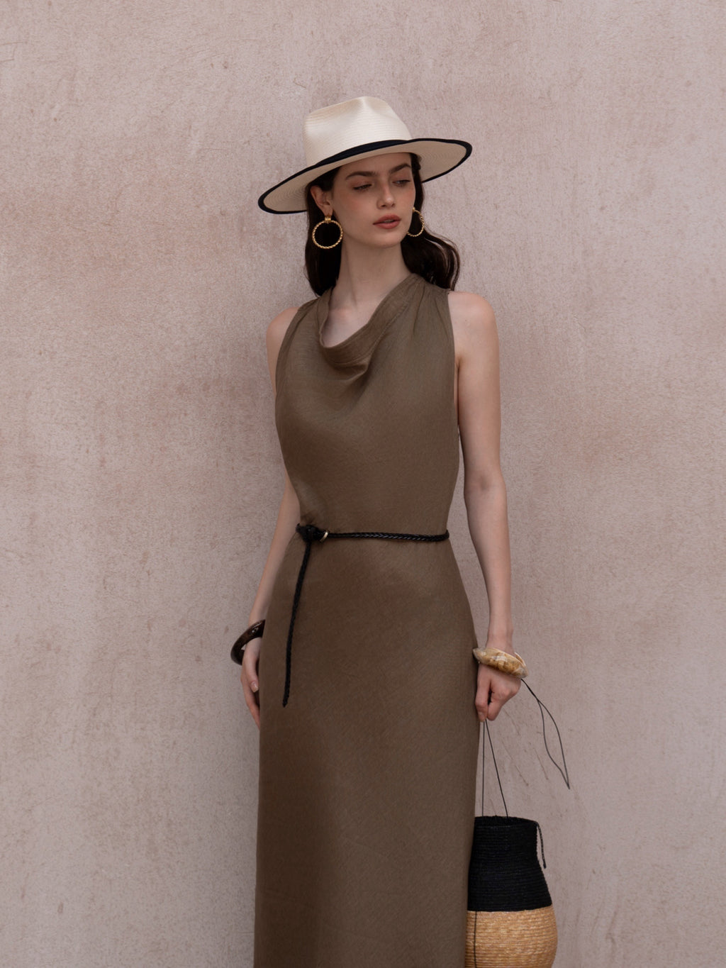 Last Sunset Olive Drift Maxi Dress