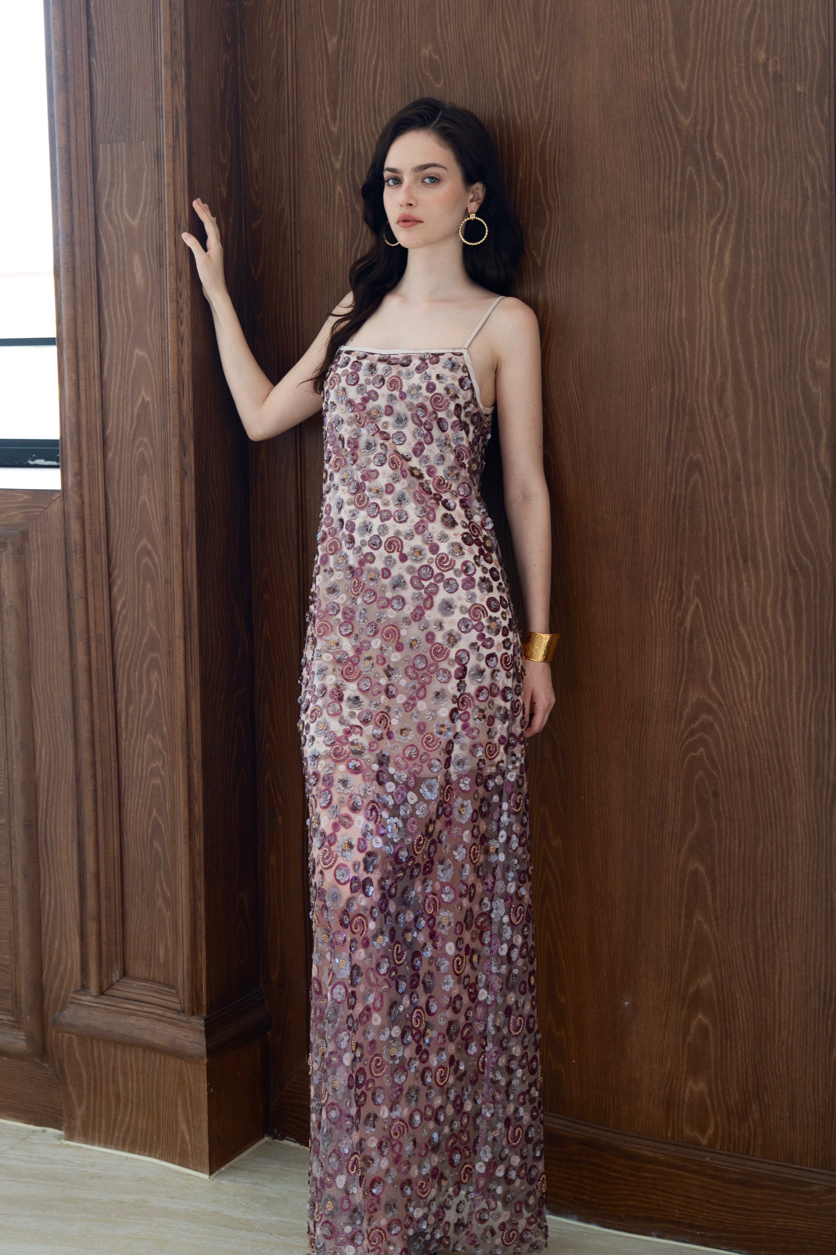 Last Sunset Celestial Embellished Wedding Evening Gown Maxi Dress